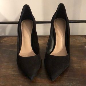 7.5 ALDO CASSEDY Black Nubuck High Heels